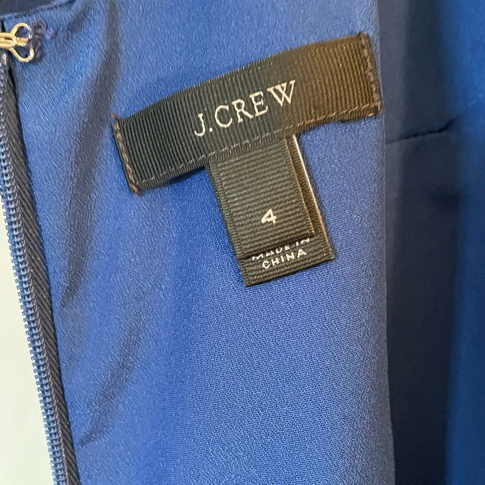 J Crew silk ruffled sheath dress, size 4 - Picture 5 of 7